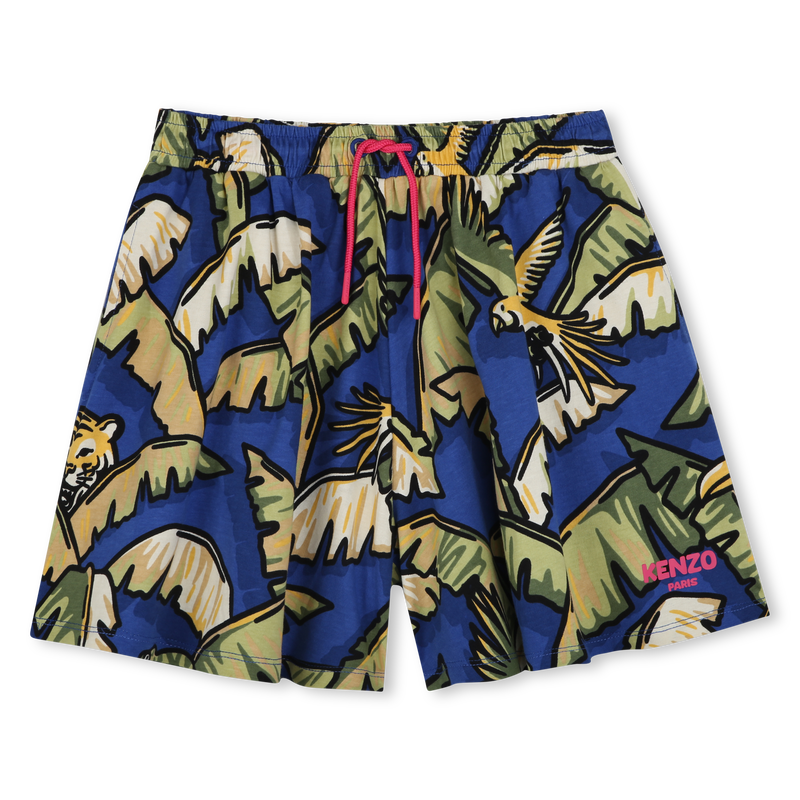 Gemusterte Baumwoll-Shorts KENZO KIDS 
                        GIRL