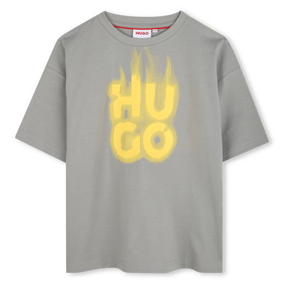 Kurzarm-T-Shirt aus Baumwolle HUGO BOY