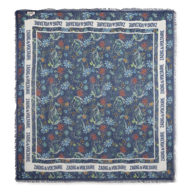 SCHAL MIT ILLUSTRATION ZADIG & VOLTAIRE GIRL