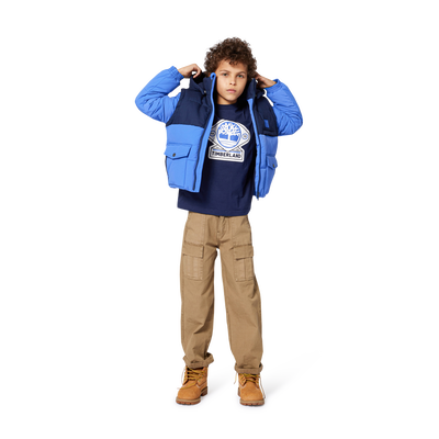 Daunenjacke mit abnehmbaren &Auml;rmeln und Kapuzen TIMBERLAND BOY