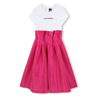 Elegantes Kleid aus Seidentaft KARL LAGERFELD KIDS 
                    GIRL