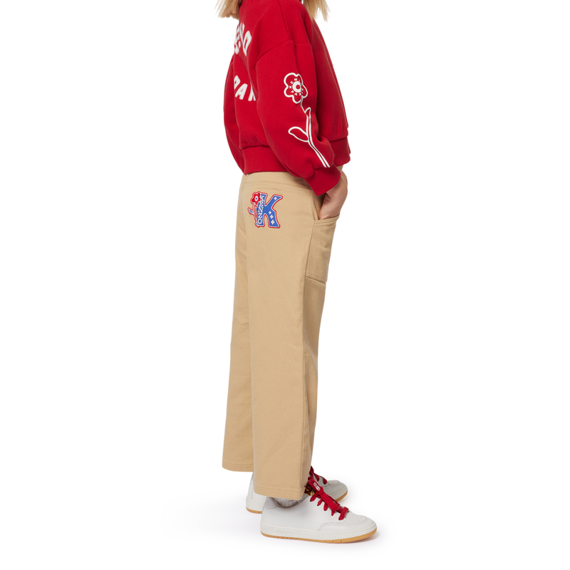 Schlaghose aus Baumwolle KENZO KIDS 
                        GIRL