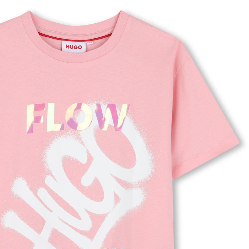 T-Shirt mit kurzen &Auml;rmeln HUGO 
                        M&Auml;DCHEN