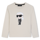 T-Shirt mit kurzen &Auml;rmeln, CREME, hi-res
