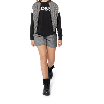 Zweifarbiger Cardigan mit Zip BOSS GIRL