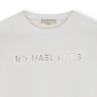 Lang&auml;rmeliges Kleid aus Bi-Material MICHAEL KORS 
                    GIRL