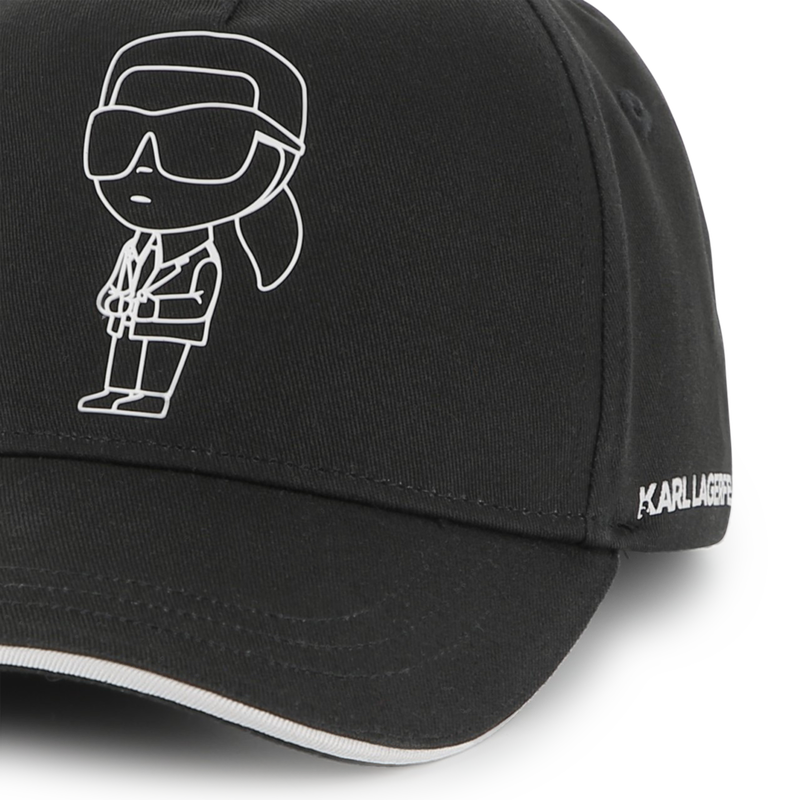 Verstellbares Baumwoll-Cap KARL LAGERFELD KIDS 
                        BOY
