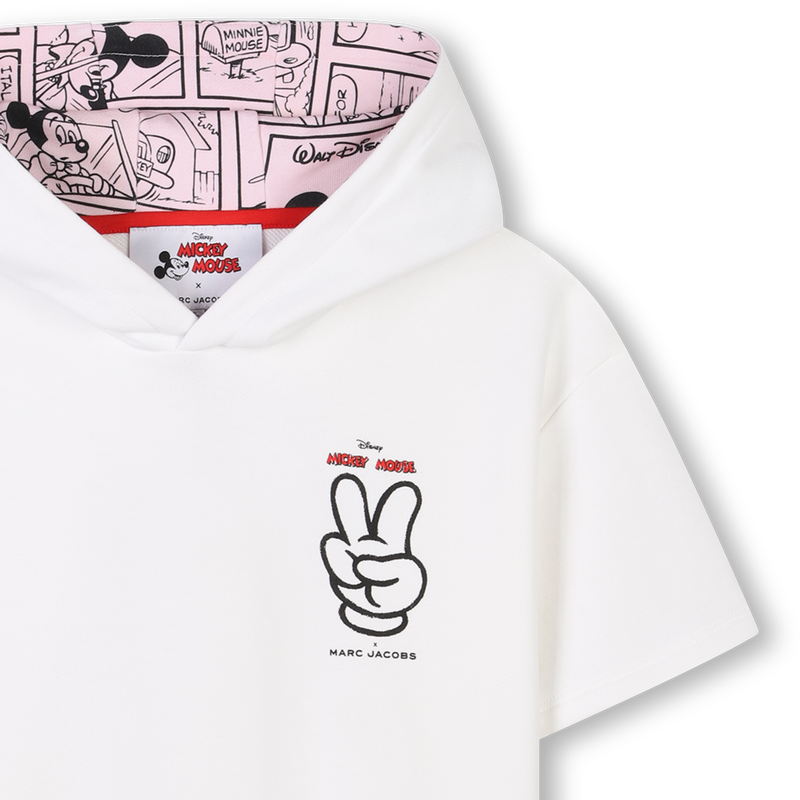 Baumwoll-Kleid mit Kapuze MARC JACOBS 
                        GIRL
