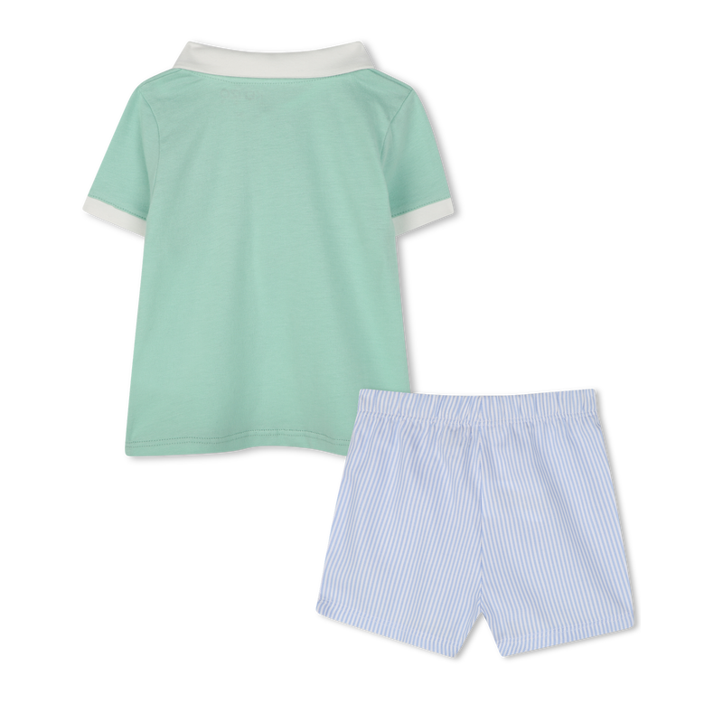 Shorts und Polo aus Baumwolle KENZO KIDS 
                        BOY