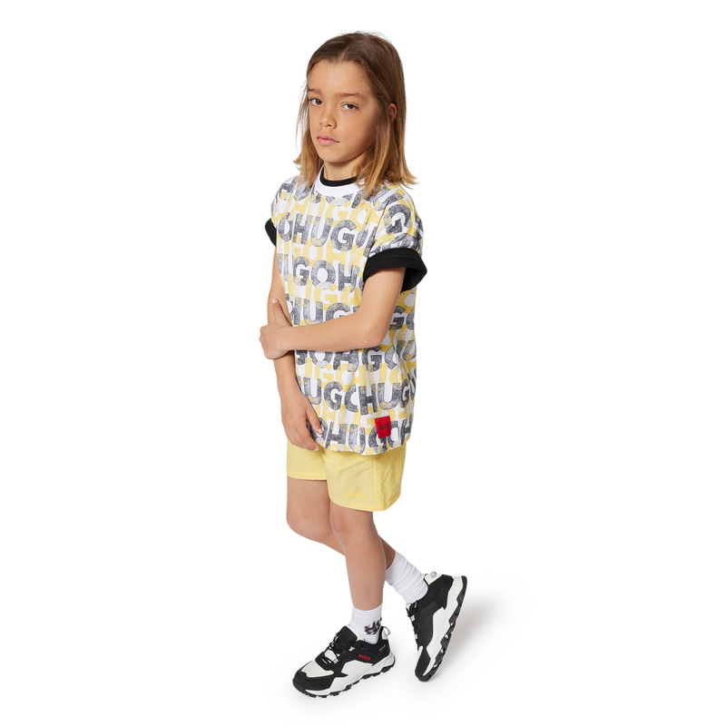 Gemustertes T-Shirt HUGO 
                        BOY