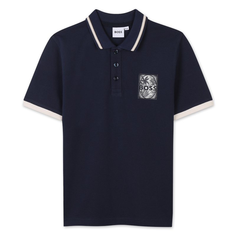 Polohemd mit Detail BOSS 
                        BOY