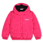 Gef&uuml;tterte Kapuzenwinterjacke HUGO 
                    GIRL