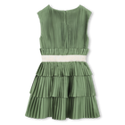Plissiertes kurz&auml;rmeliges kleid KARL LAGERFELD KIDS 
                    GIRL
