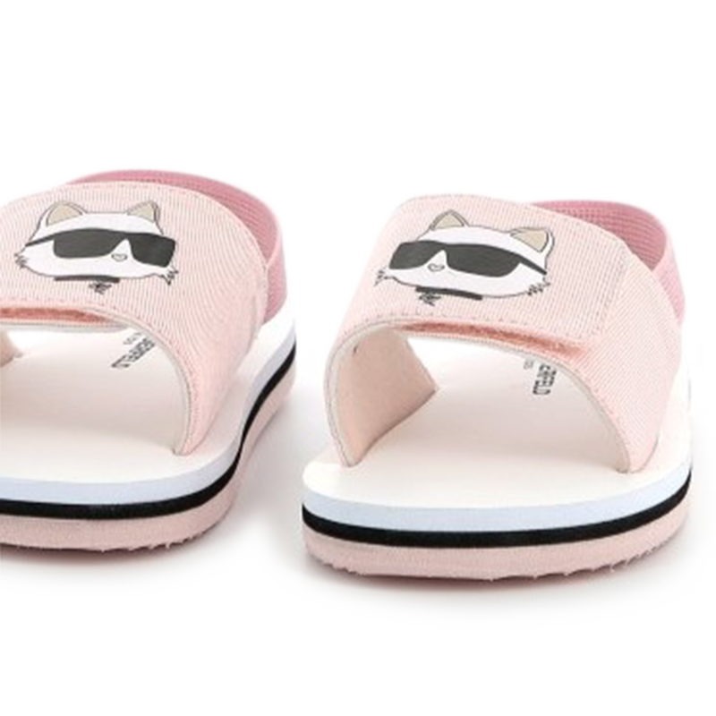 Leichte Sandalen mit Klett KARL LAGERFELD KIDS 
                        UNISEX
