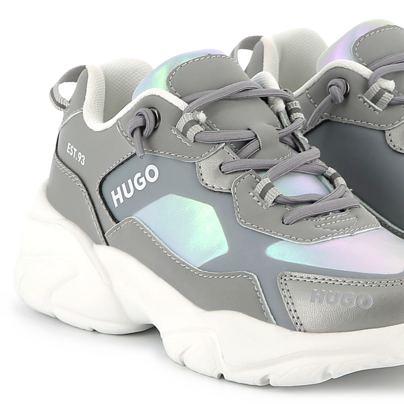 Schn&uuml;rsneakers aus Materialmix HUGO 
                        GIRL