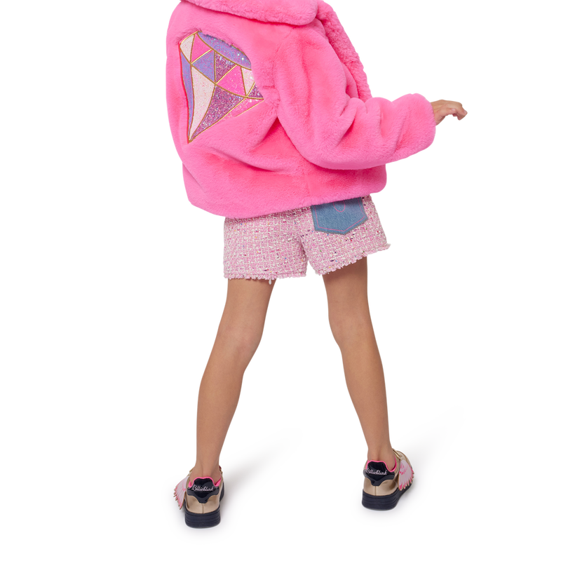 Mantel aus flauschigem Fleece BILLIEBLUSH 
                        GIRL