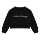 Kurzes Sweatshirt, SCHWARZ, hi-res