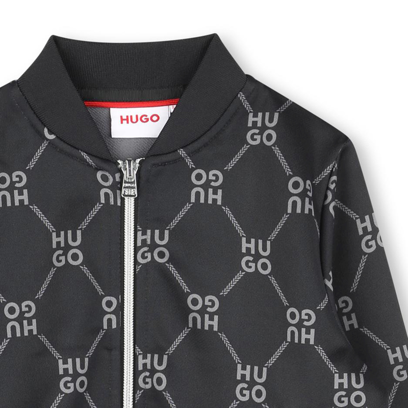 Sweatjacke mit Logo-Print HUGO 
                        GIRL