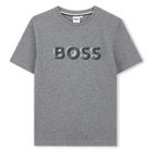 Kurz&auml;rmeliges T-Shirt, GRAU MELIERT, hi-res