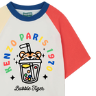 T-shirt mit &auml;rmeln und kontrastkragen KENZO KIDS 
                    BOY