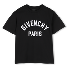 T-Shirt mit kurzen &Auml;rmeln, SCHWARZ, hi-res