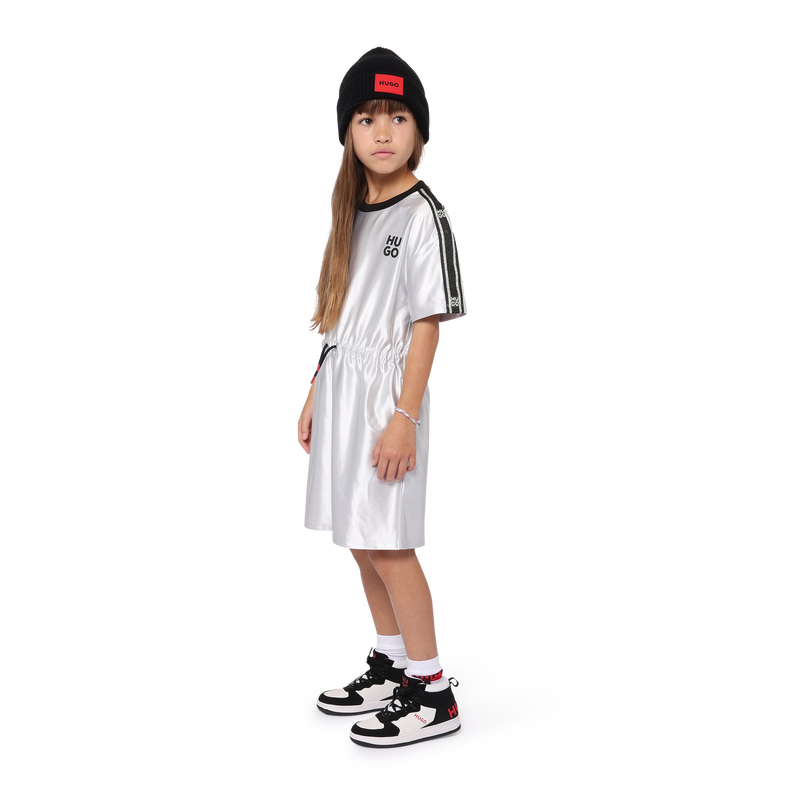 Kurzarmkleid aus Satin HUGO 
                        GIRL