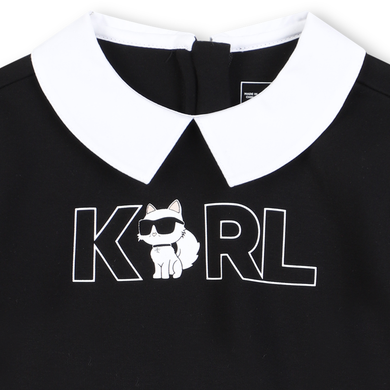 Lang&auml;rmeliges Kleid KARL LAGERFELD KIDS 
                        GIRL