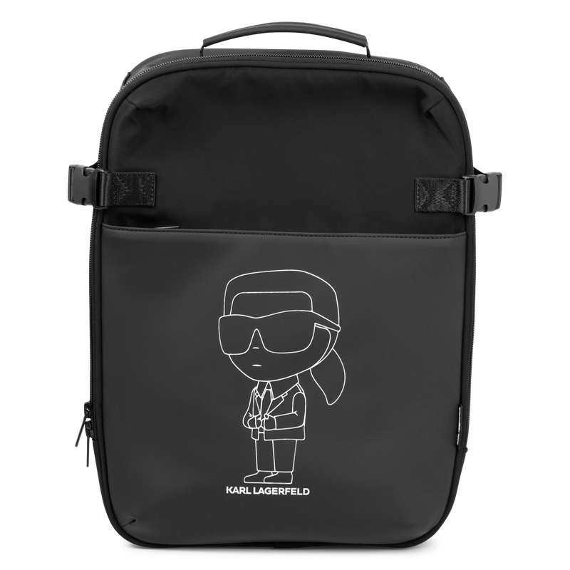 Rucksack mit KARL-Print KARL LAGERFELD KIDS 
                        BOY