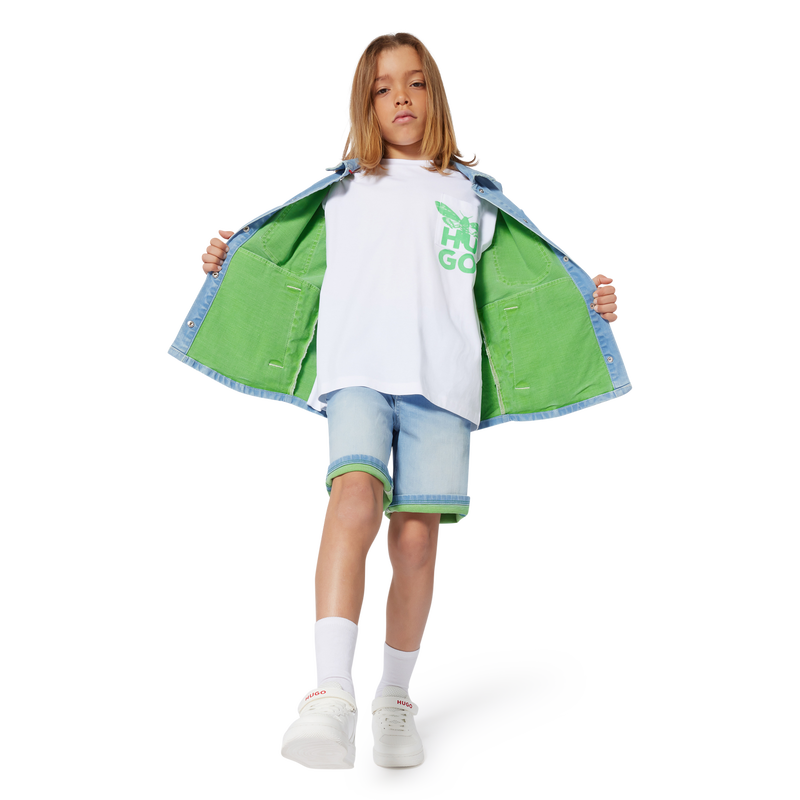 Kurzarm-T-Shirt aus Baumwolle HUGO 
                        BOY
