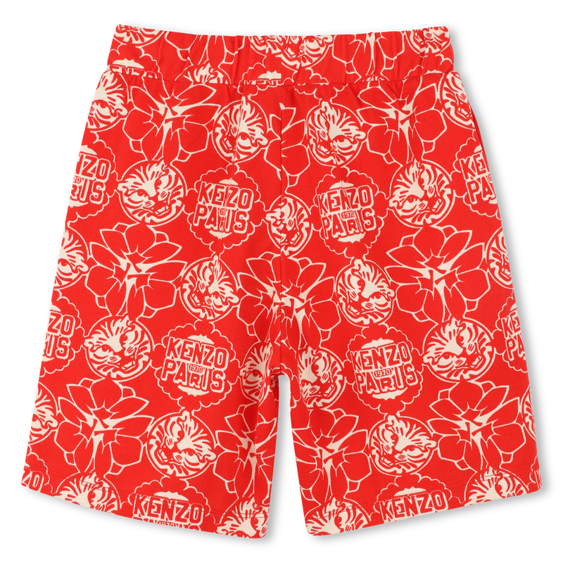Bermudas mit japanischem Druck KENZO KIDS 
                        BOY