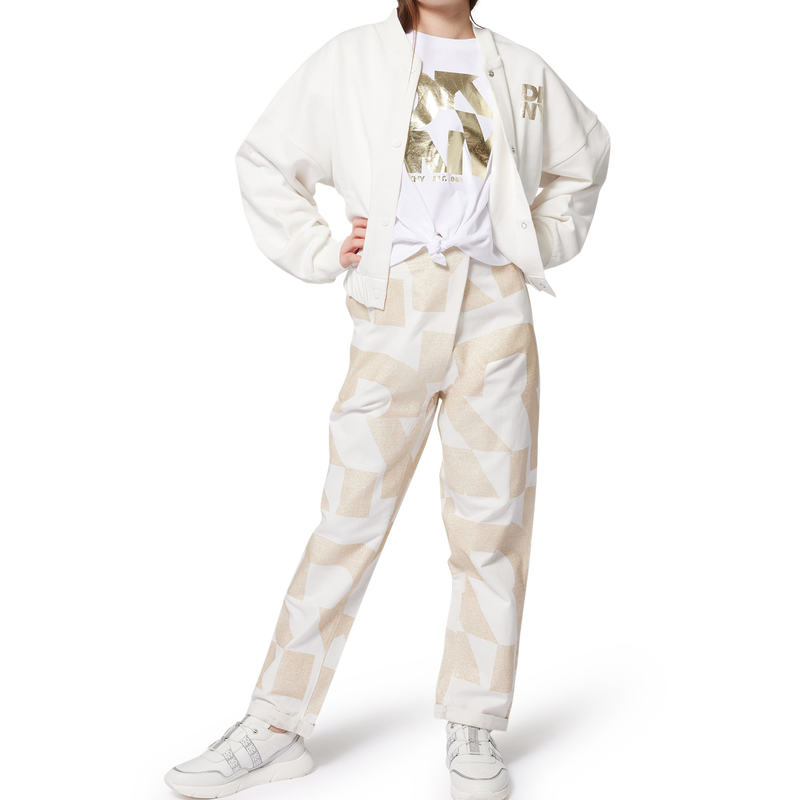 Hose aus Baumwolle und Leinen DKNY 
                        GIRL