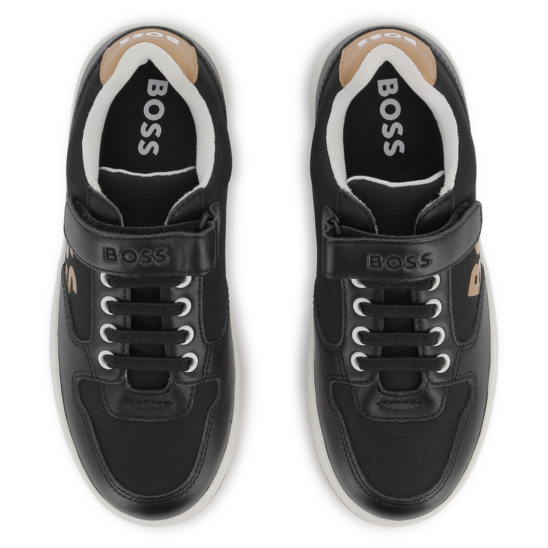 Schn&uuml;rsneaker mit Klett BOSS 
                        BOY