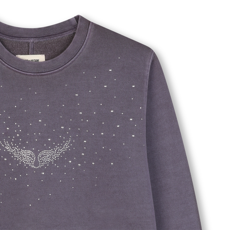 Langes Sweatshirt mit kontrastierender Illustratio ZADIG & VOLTAIRE 
                        GIRL
