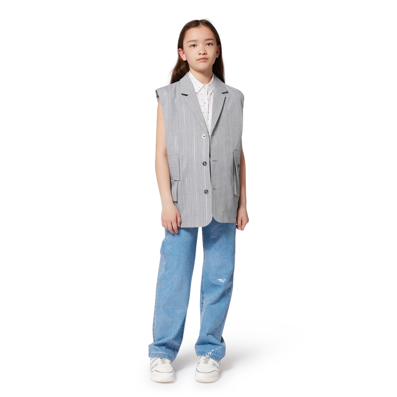 &Auml;rmellose Bluse mit Druck DKNY 
                        GIRL