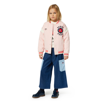 Woll-Jacke mit Stickerei KENZO KIDS GIRL