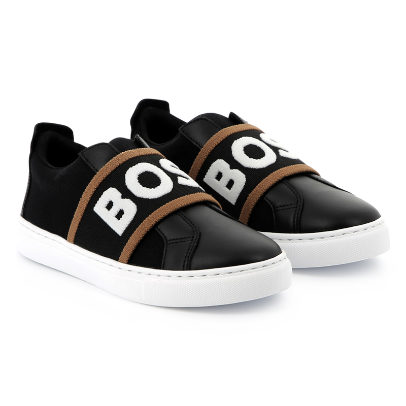 Stretchsneaker aus 2 Materialien BOSS 
                        JUNGE