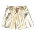 Goldene Shorts aus Kunstleder BOSS 
                    GIRL