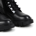 Leder-Stiefeletten mit Zipper DKNY 
                    GIRL