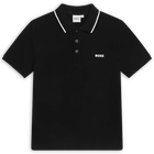 Kurz&auml;rmeliges poloshirt, SCHWARZ, hi-res