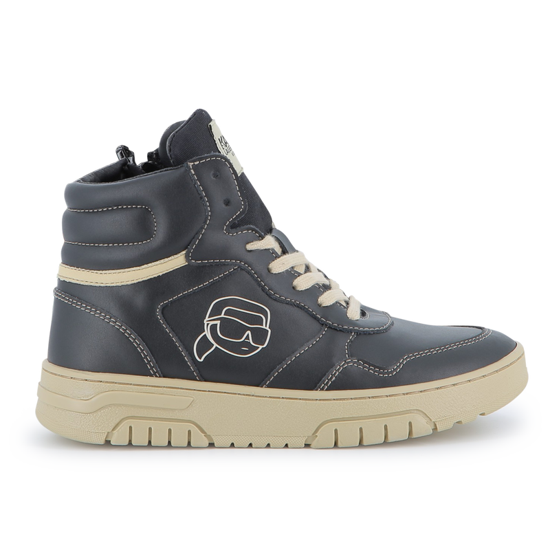 High-Top-Sneakers mit Schn&uuml;rung KARL LAGERFELD KIDS 
                        BOY