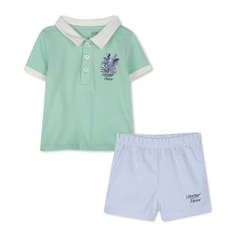 Shorts und Polo aus Baumwolle KENZO KIDS 
                        BOY