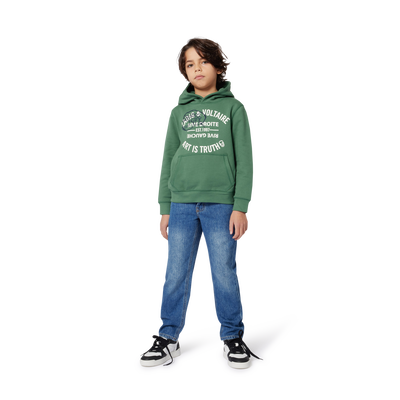 Fleece-Kapuzenpullover ZADIG & VOLTAIRE BOY