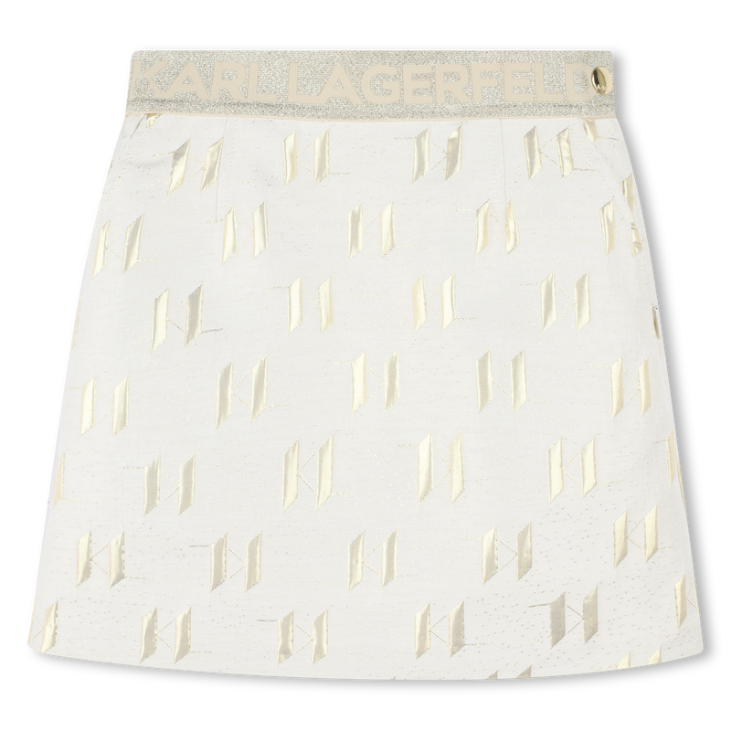 Festlicher Rock mit Markenlogo KARL LAGERFELD KIDS 
                        GIRL
