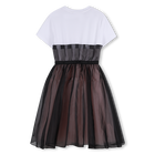 Kurz&auml;rmeliges formelles kleid KARL LAGERFELD KIDS 
                    GIRL
