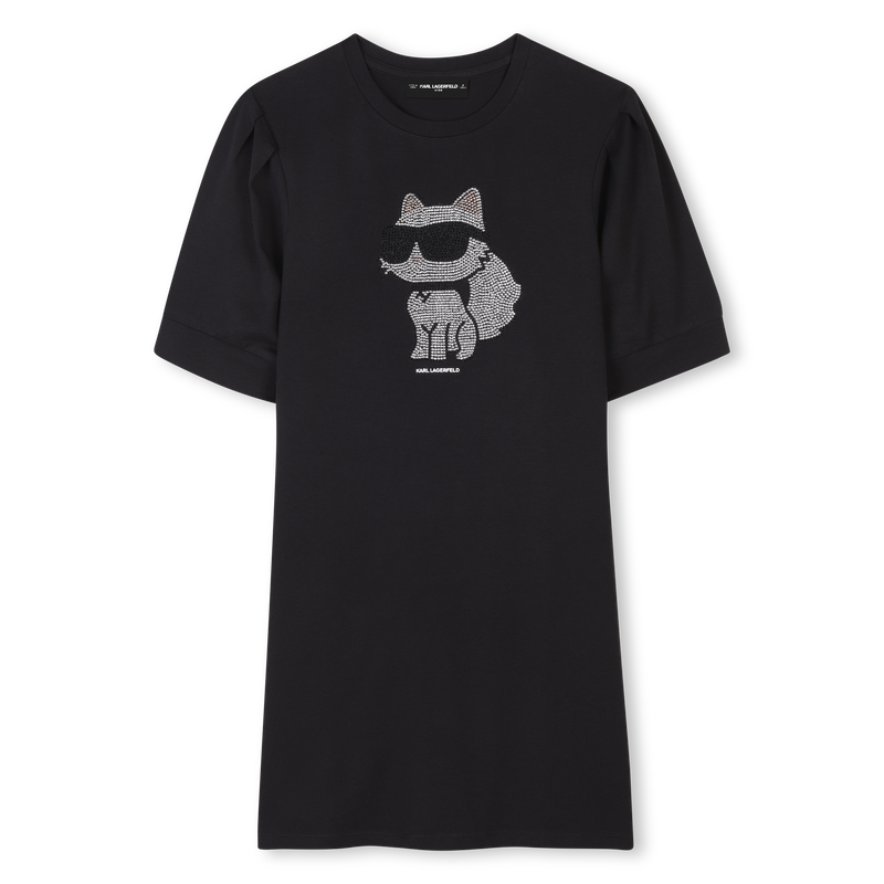 Kurz&auml;rmeliges Kleid KARL LAGERFELD KIDS 
                        GIRL