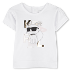 Set aus Shorts und T-Shirt KARL LAGERFELD KIDS 
                    GIRL