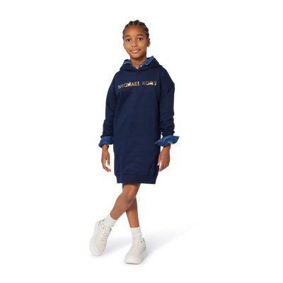 Kapuzenkleid aus Fleece MICHAEL KORS GIRL