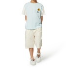Einfarbige Baumwoll-Bermudas KENZO KIDS 
                    BOY