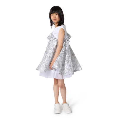 ZEREMONIENKLEID AUS BI-MATERIAL KARL LAGERFELD KIDS GIRL