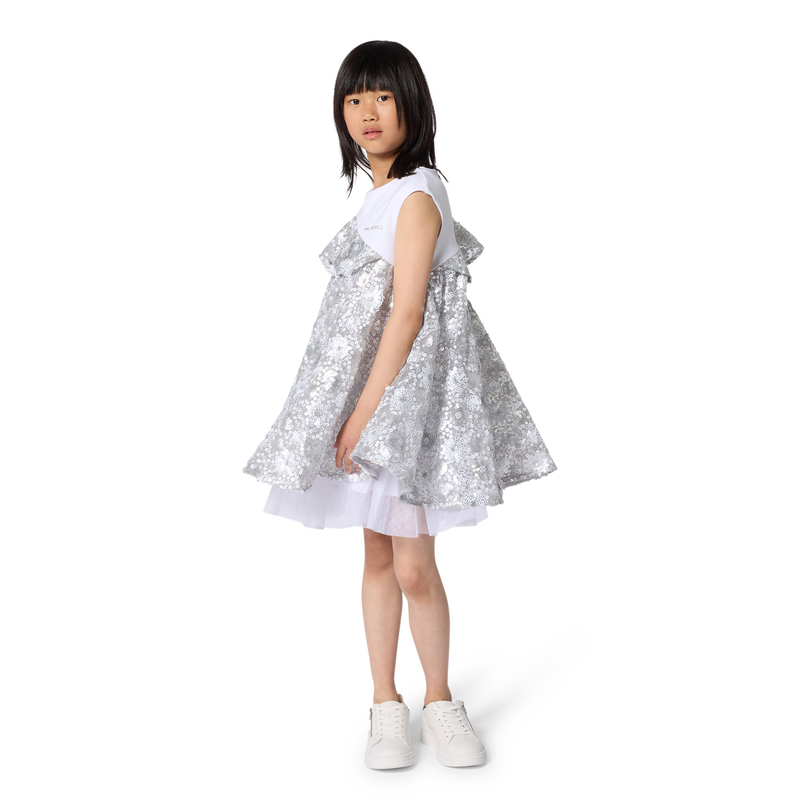 ZEREMONIENKLEID AUS BI-MATERIAL KARL LAGERFELD KIDS 
                        GIRL